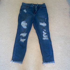 Hollister jeans. Curvy high rise mom jeans. Size 26.